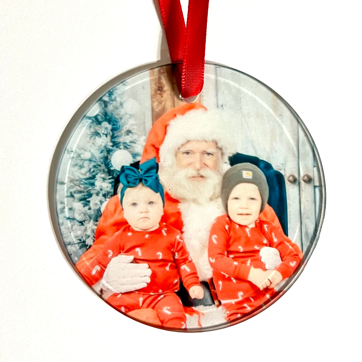 Glass Photo Ornament- Personalzied