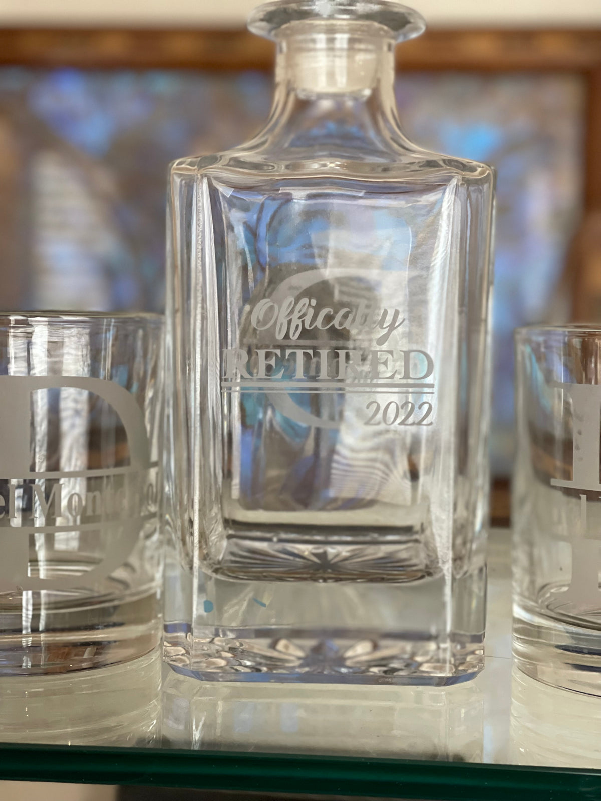 Custom Engraved Whiskey Decanter